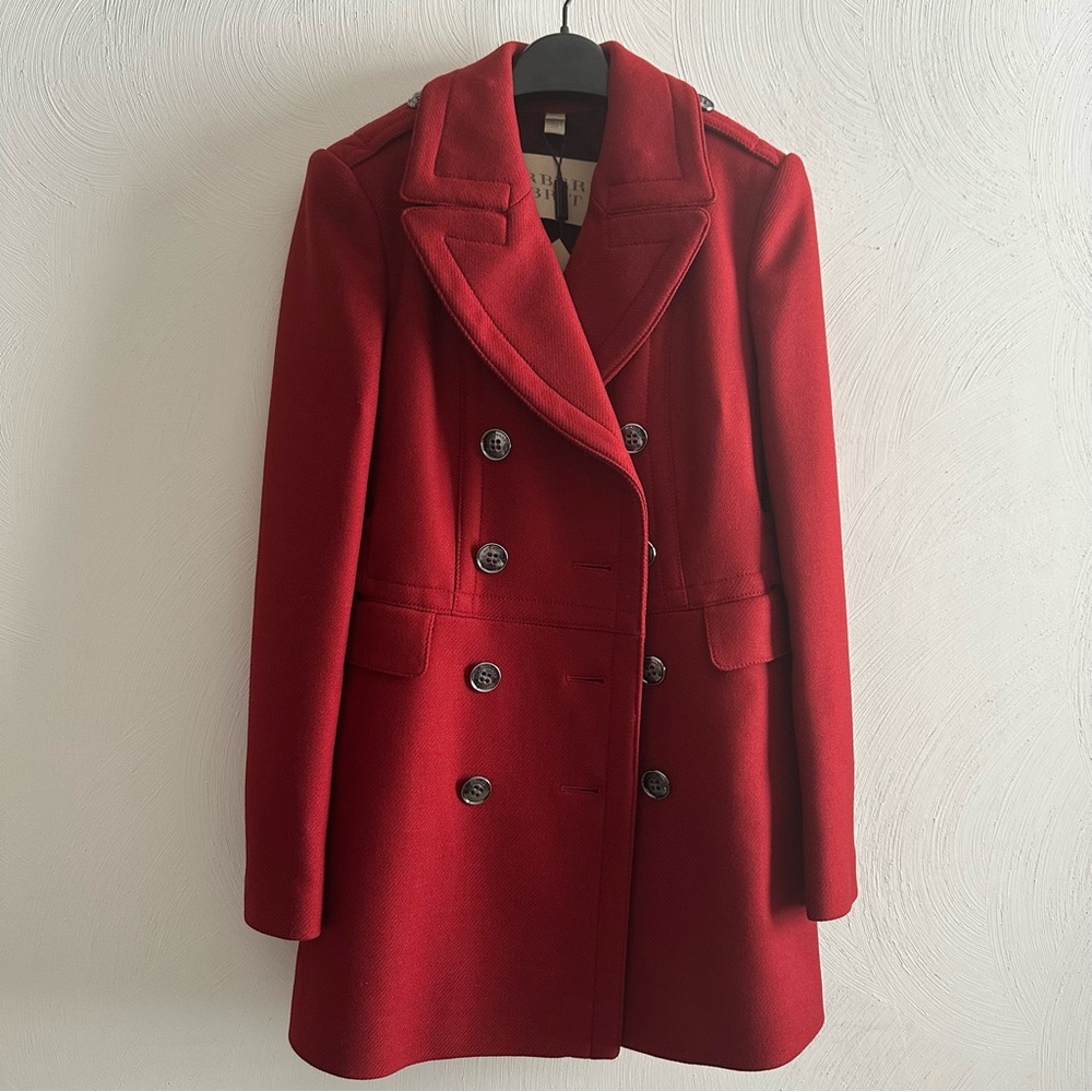 Brand New Burberry Red Women’s Coat Size US 4